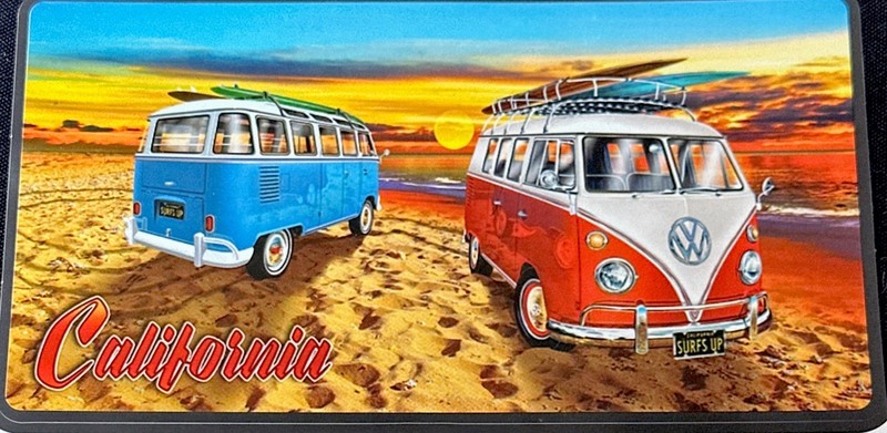 CALIFORNIA BEACH STICKER✨🏖️ 🌞🏄✨6” X 3 1/4”✨GLOSSY✨VACATION✨FUN TIME✨❤️✨