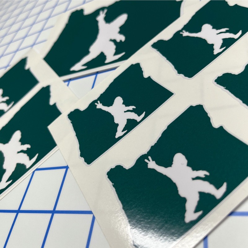 Sasquatch aka Bigfoot or Yeti 7-PACK - High Quality Laminated Stickers Oregon gallery