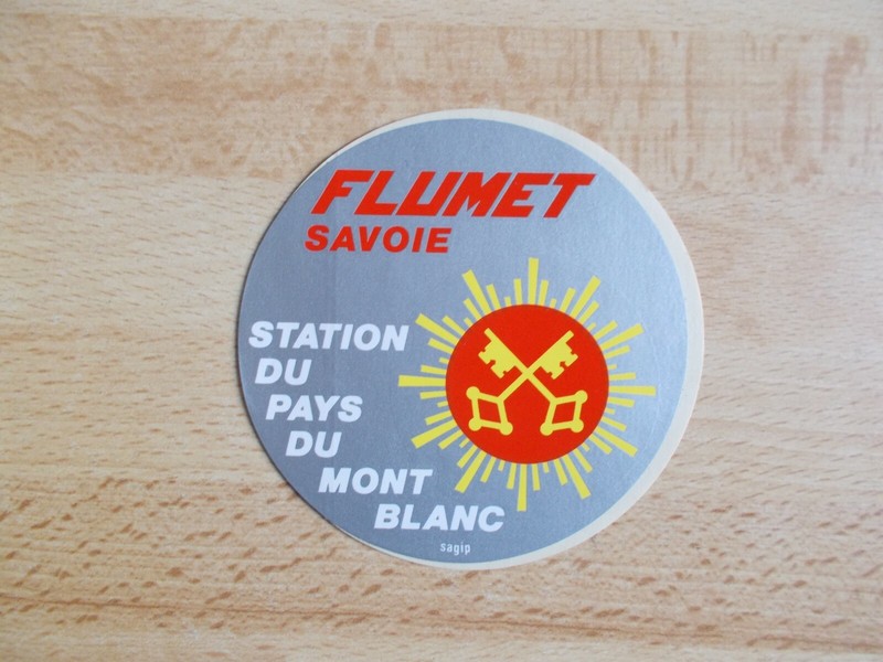 Sticker Flumet Savoy / Station of / The Country Mount White