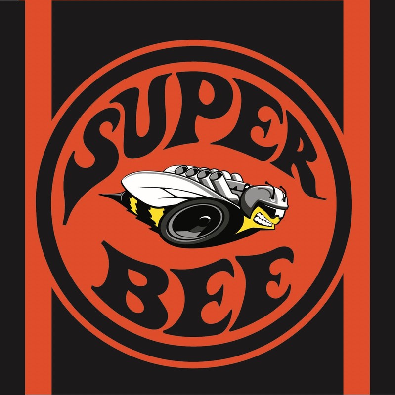 Super Bee vinyl banner man cave garage approx 3×3 scat pack orange