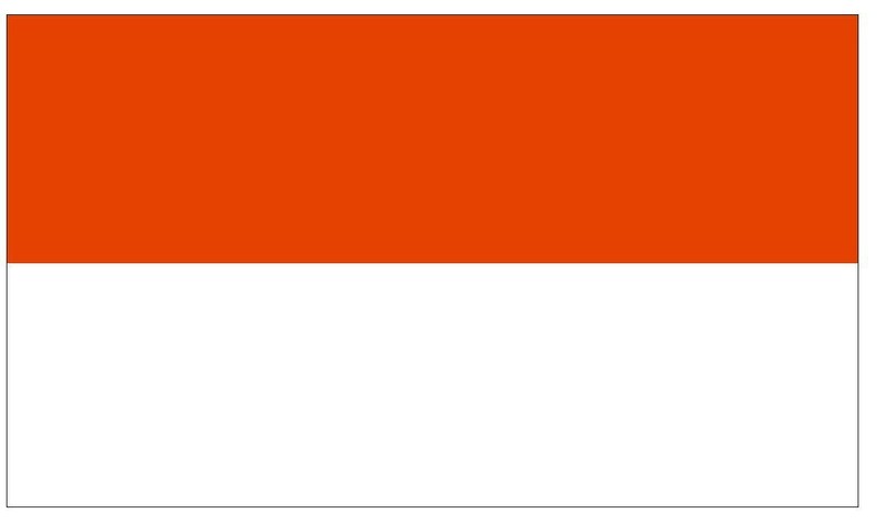 Indonesia International Flag Sticker Decal F229