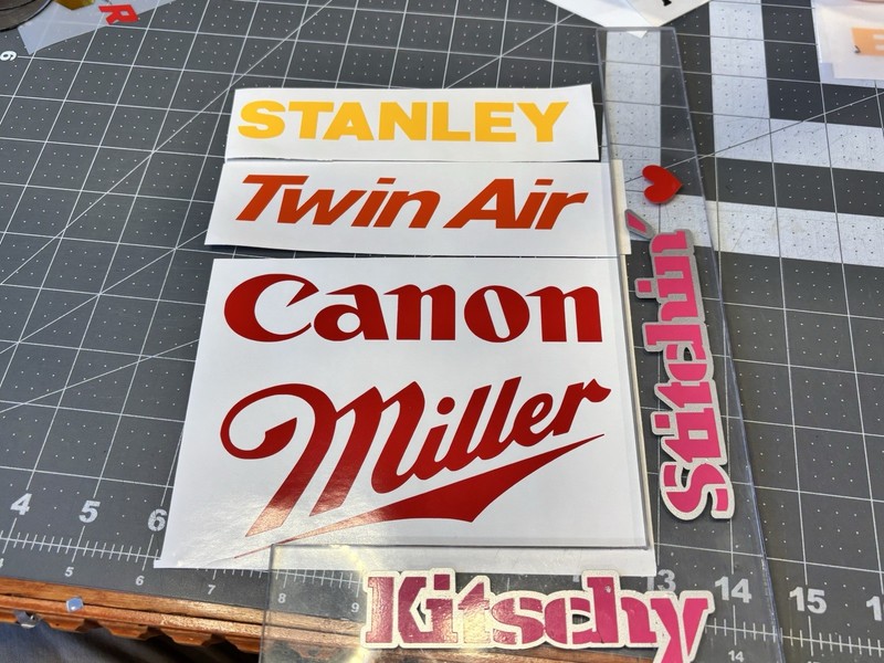 TWO Canon Logo Die Cut Vinyl Decals Car Truck Glass, Etc Photography Electronics gallery