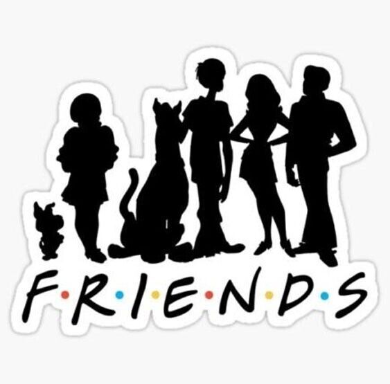 Scooby Doo gang Sticker Decal friends 70s cartoon