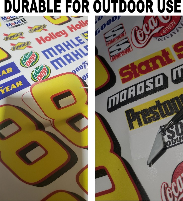 Clear Matte Vinyl Sticker Sheet#18-R/C MODEL Decal fits 1/10-1/16 Scale FordMoog gallery