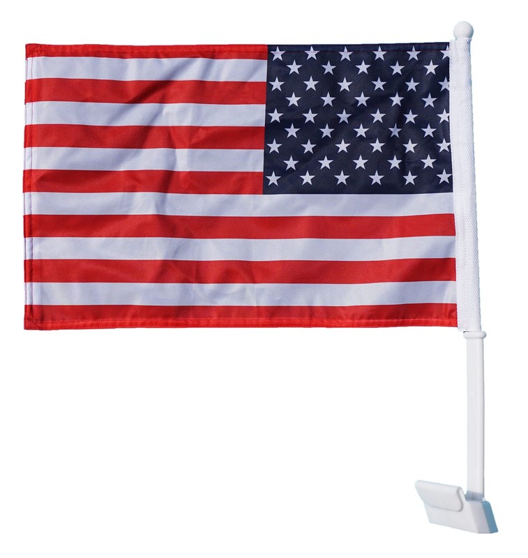 Premium Durable Double Sided Three Layers Heavy Duty Sleeve Car Flag 12“ x18”... gallery