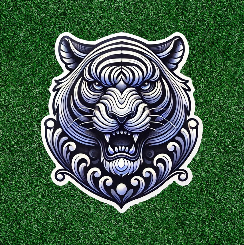Beautiful Bengal white tiger vinyl sticker decal – many sizes available