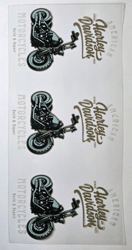 Harley UV DTF Transfer Sticker Wrap Tumbler UVDTF BUY 10+ GET COMBINED SHIP