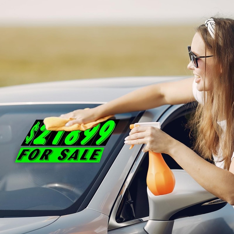 Vinyl Number and Decals 13 Dozen Car Lot Windshield Pricing Stickers (Green 2... gallery
