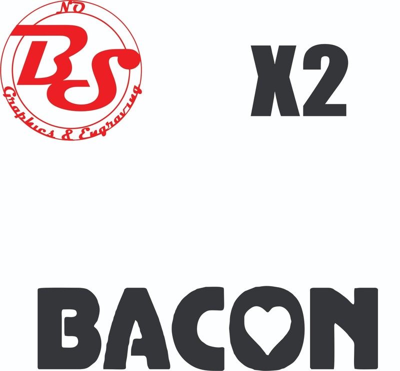 6" Bacon Vinyl Decal Beer Boobs Guns Smoker Meat Keto Carnivore BBQ Funny noBS gallery