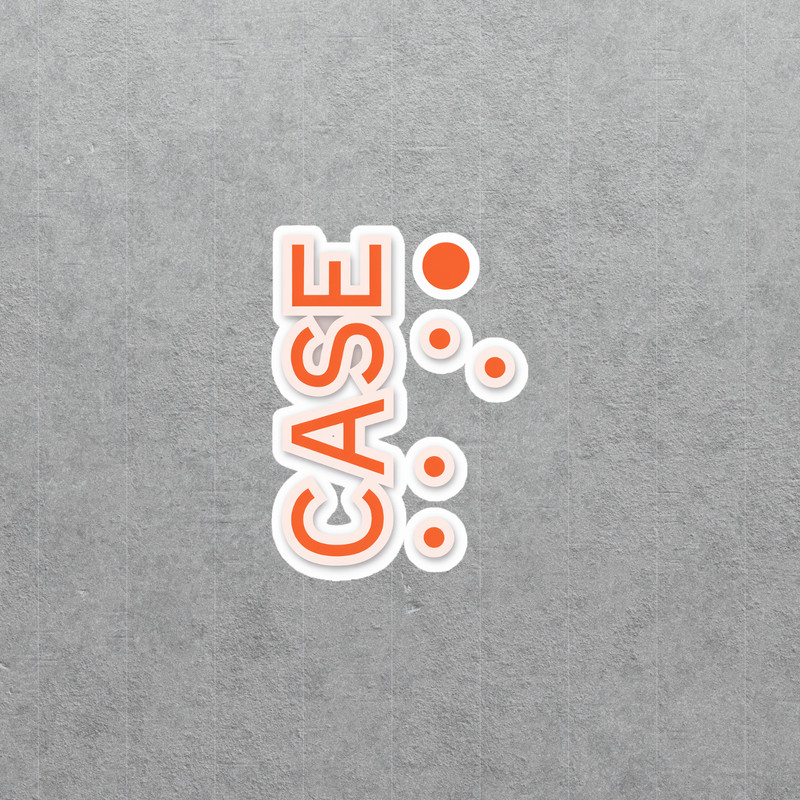 Case Custom Word Sticker - Personalized Monogram Decal in Orange #5551
