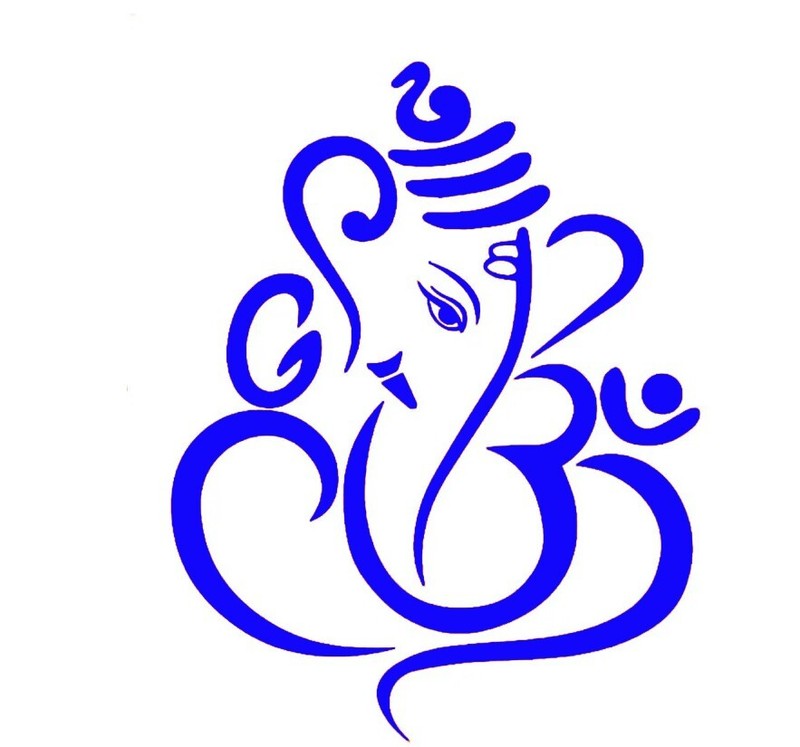 Hindu God Ganesh / Ganpati vinyl sticker decal - many sizes / colors available gallery