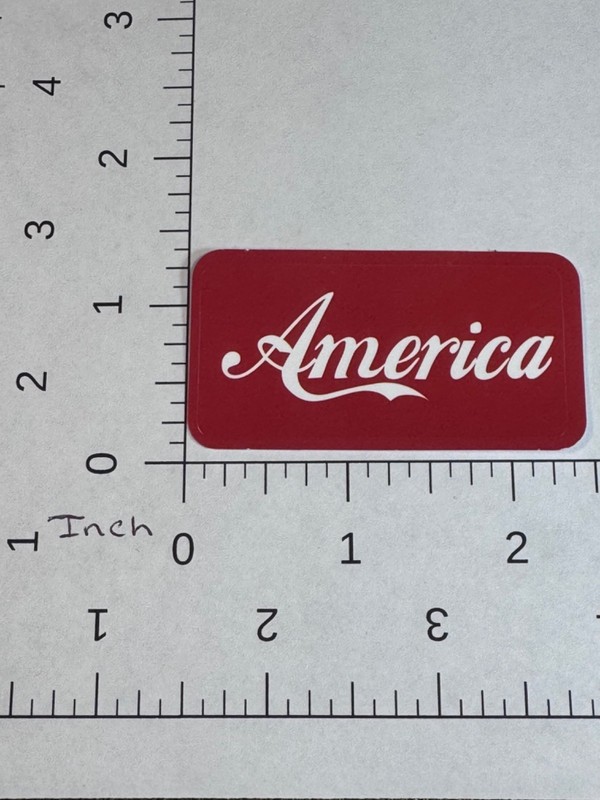 Patriotic sticker - America - Red Decal 2” gallery