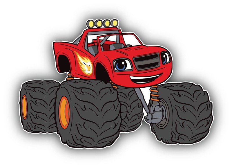 Blaze Cartoon Funny Sticker Bumper Decal – ”SIZES”
