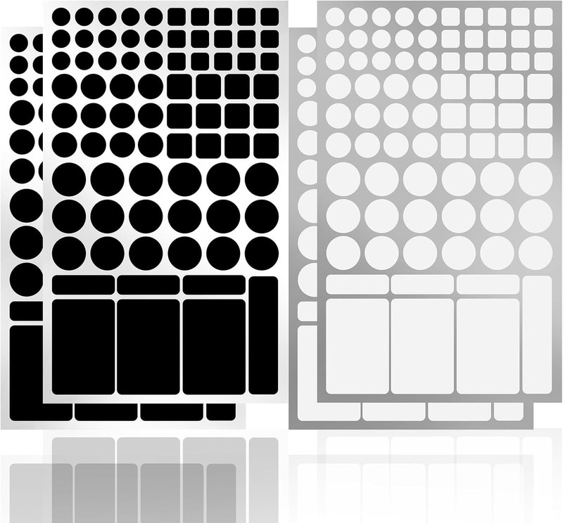 Light Blocking Stickers,Light Dimming Stickers,4 Sheets White and Black,50%-1... gallery