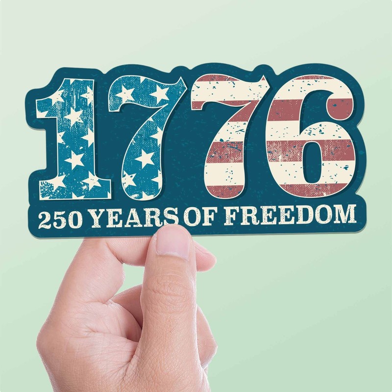 1776 America’s 250th Anniversary Sticker – Cool 2026 Patriotic USA Decal