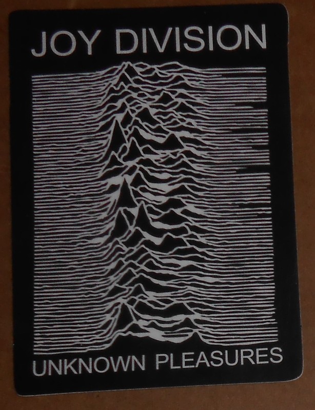Joy Division Unknown Pleasures Sticker 3×2.25