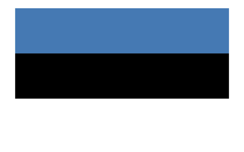 Estonia flag sticker weatherproof bumper vinyl decal