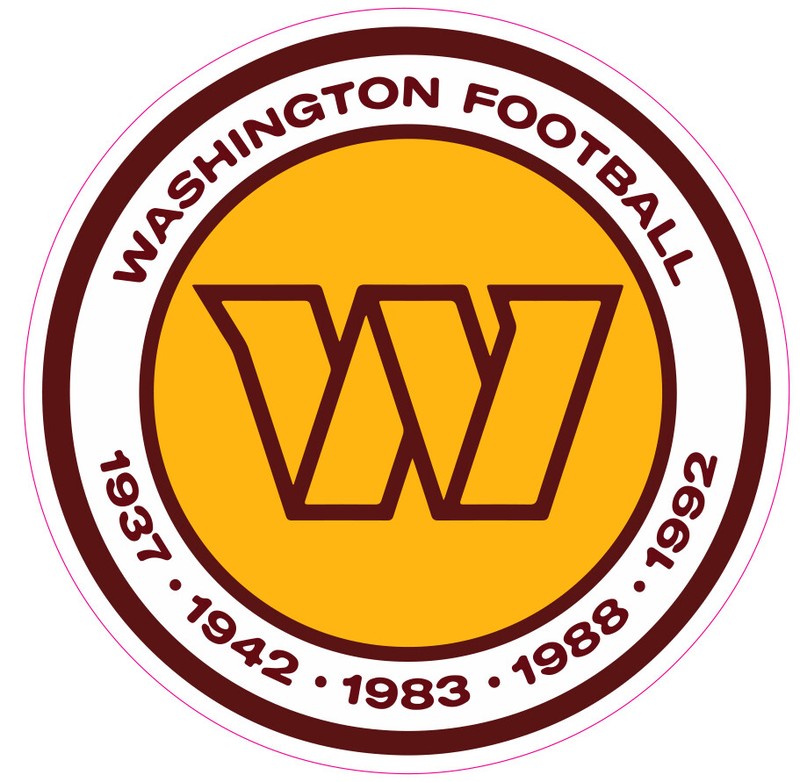 Washington Commanders Football Vinyl Decal Sticker Car Truck Bumper Tumbler Mug