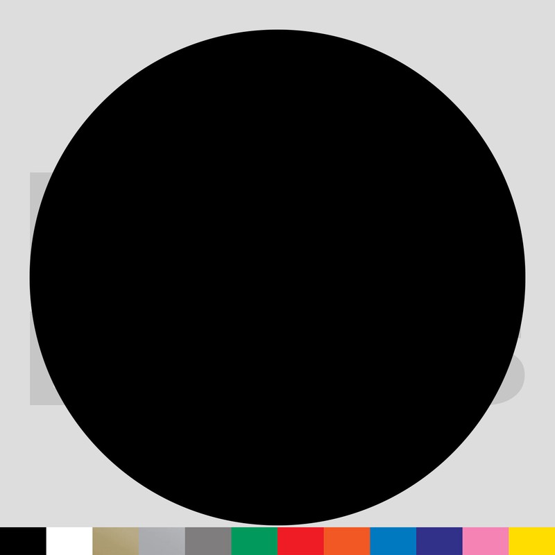 Circle Vinyl Die Cut Decal Sticker - Shape Round Dot Spot Moon Sun