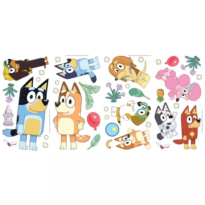 Bluey Wall Decals Peel Stick Wall Stickers Kids Room Decor Bluey Family Set gallery