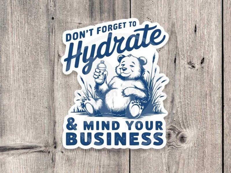Funny Water Bottle Sticker – Sarcastic Adult Humor Sticker