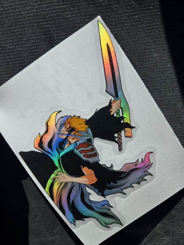 6″ Spotholographic Weatherproof Sticker Decal Ichigo Bleach