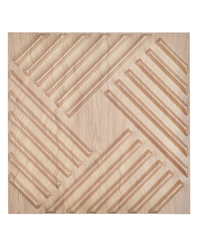 12 Pack 3D Wall Panels 19.7″ x 19.7″ Decorative PVC Tiles Slat Design Light Wood