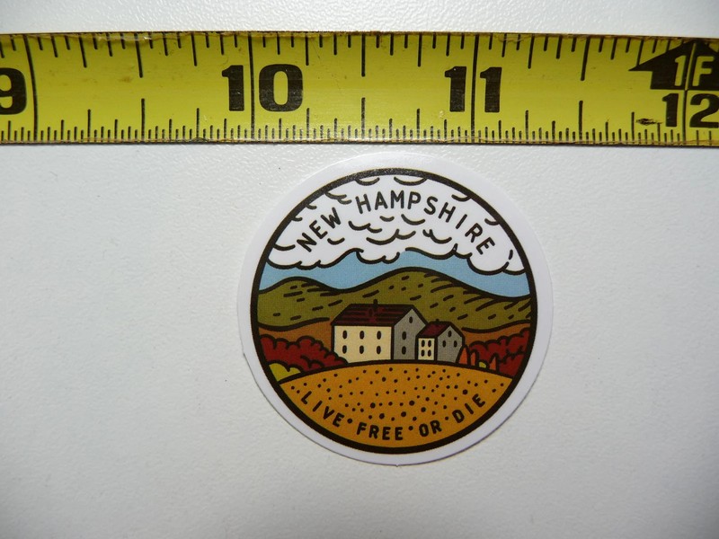 NEW HAMPSHIRE SMALL STICKER DECAL LOVE HOME STATE MOTTO PRIDE FUN FUNNY