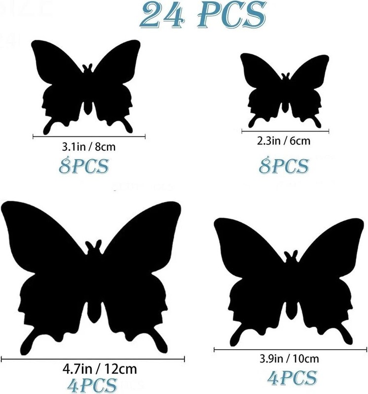 Butterfly Wall Decor 24 PCS, 3D Butterflies Stickers For Party Decorations gallery