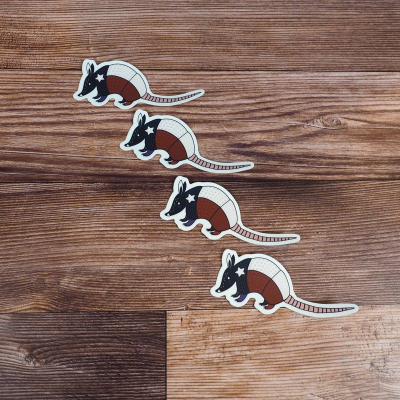 Texas Armadillo Sticker gallery