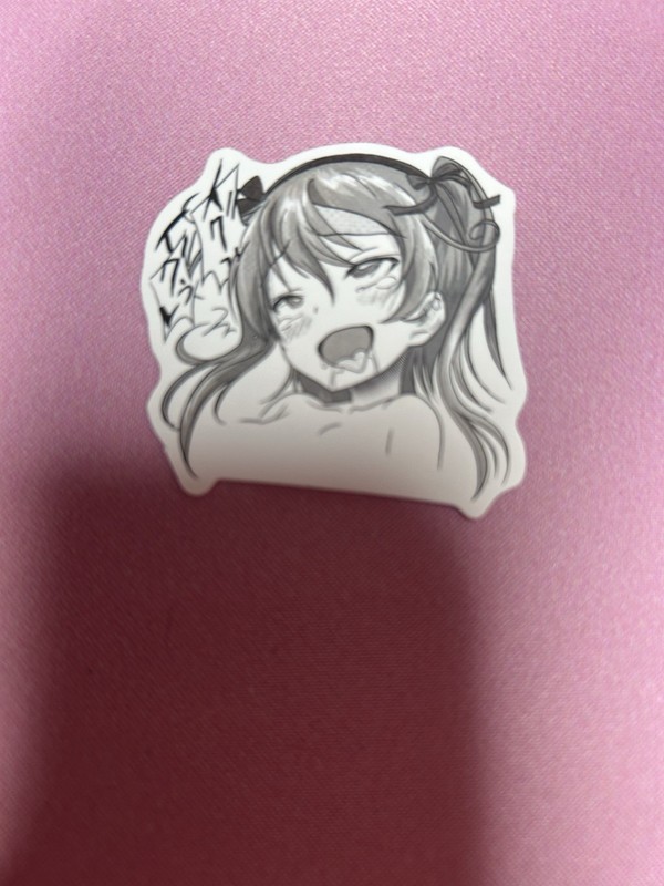 black and white waifu lewd stickers #15 gallery