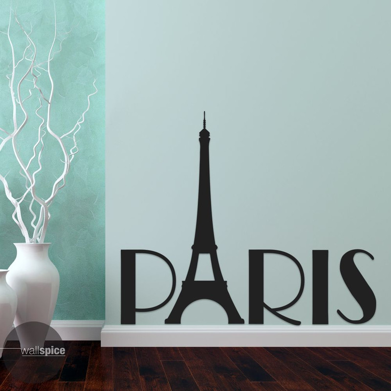 Paris France Eiffel Tower Europe Mural Vinyl Wall Decal Sticker