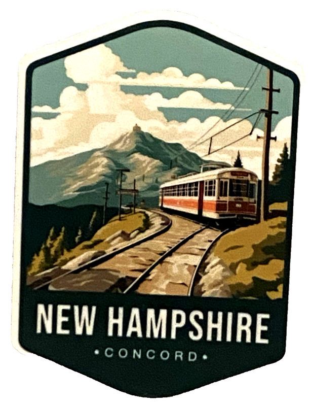 NEW HAMPSHIRE Concord Sticker *NEW* Measures 2″ x 3″