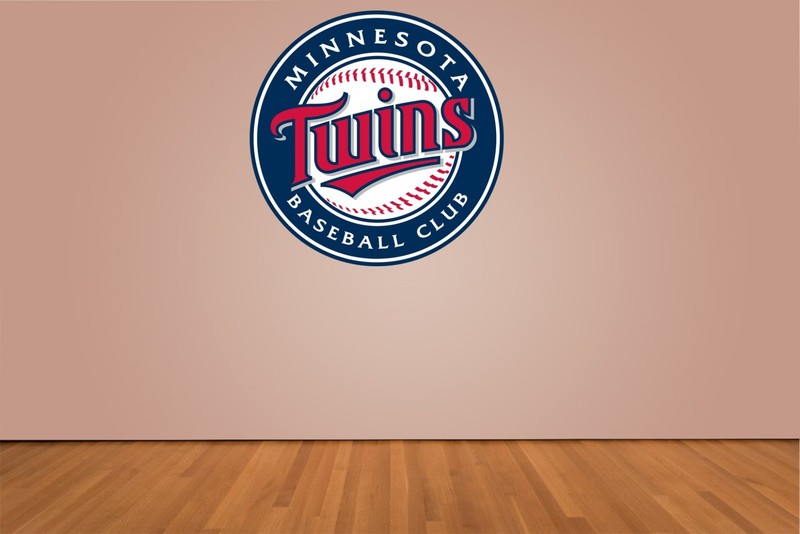 Minnesota Twins Indoor Wall Vinyl Decal Sticker 5″ – 52″