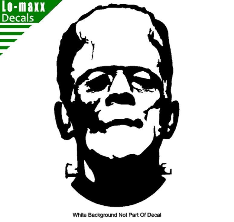 Frankenstein Monster Spooky Cool Car Window High Quality Die Cut Vinyl Decal gallery