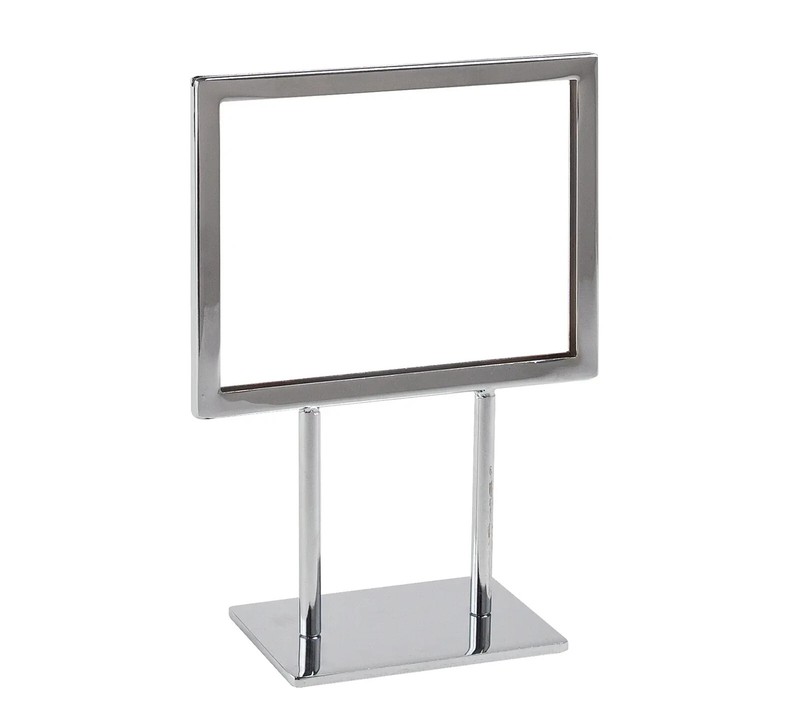 7″W x 5-1/2″H Metal Sign Holder Mitered Corners Flat Base MCP57 (Pack Of 24)