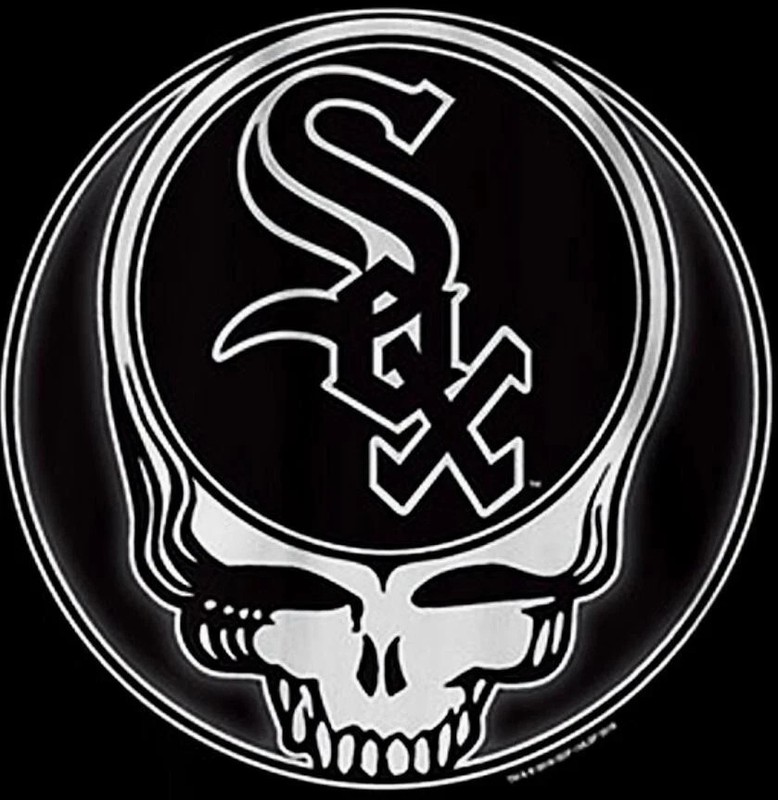 ⚡🌹GRATEFUL DEAD Chicago White Sox Stealie Sticker *NEW* Measures 3″ x 3″ 🌹⚡
