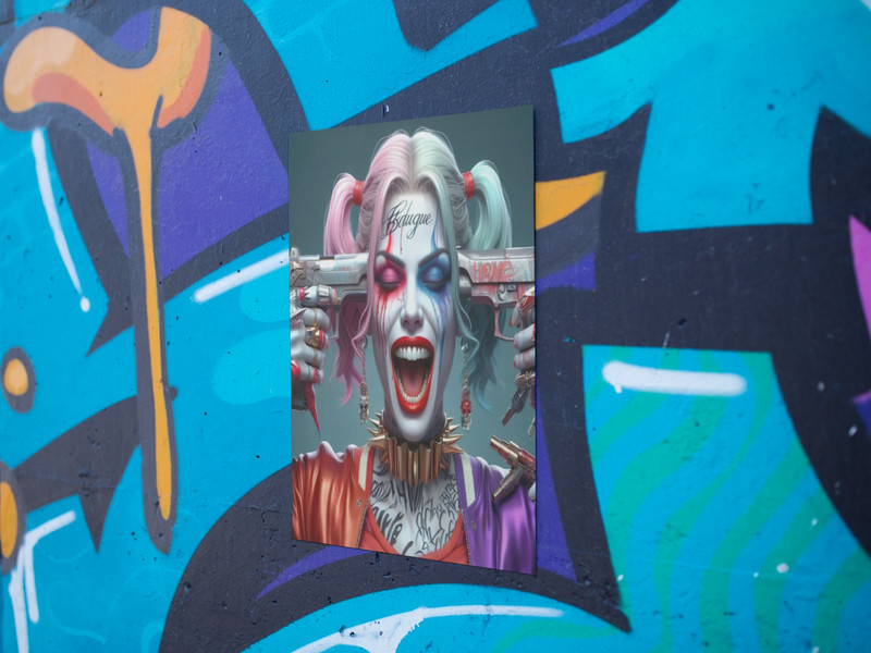 Harley Quinn Wall Vinyl Decal High Quality Graphic (Removable Adhesive Backing) gallery