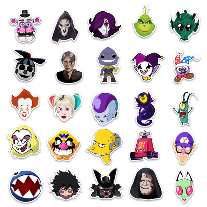 50 Pcs Stickers Villain Anti-Hero Movie Animation Car Luggage Skateboard Vinyl gallery