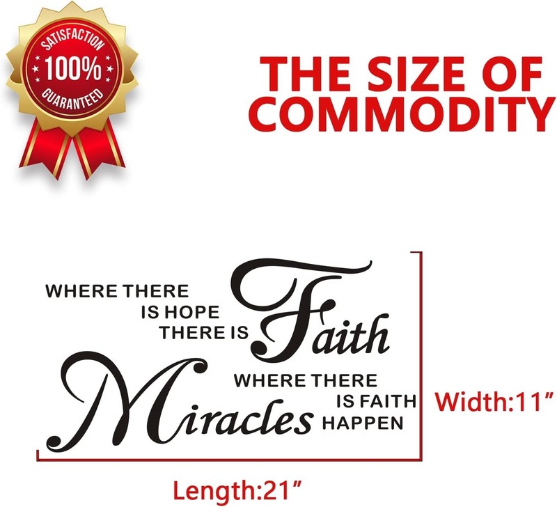 Inspirational Islamic Quotes Wall Sticker 21" x 11" - Art Deco Vinyl Decor gallery