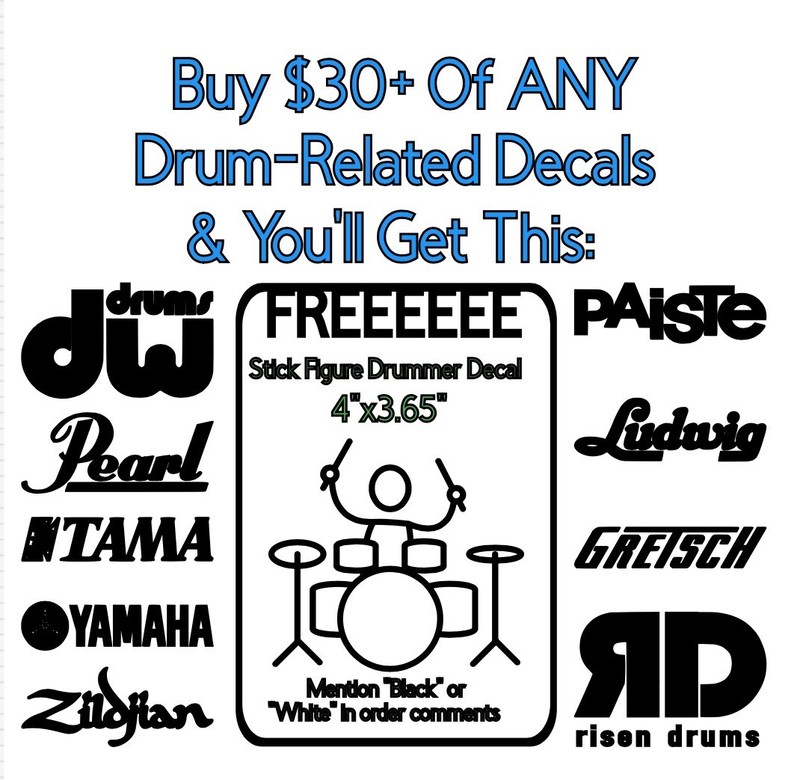 OCDP Drums Logo Die Cut Vinyl Decal gallery