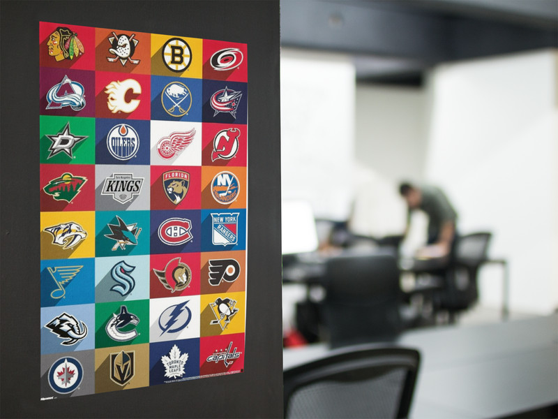 NHL HOCKEY TEAMS Wall Vinyl Decal Poster Canvas Print Removable Adhesive gallery