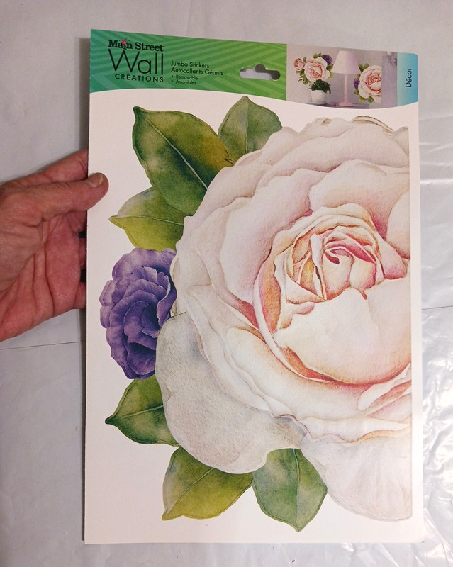 Wall Decals 10" Flowers. Rose + Pink. 3 sets. Peel and stick floral decorations gallery