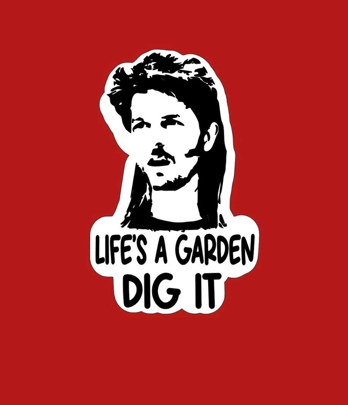 Joe Dirt Life’s A Garden Dig It Vinyl Sticker Decal, David Spade 4×6.25 Inch!