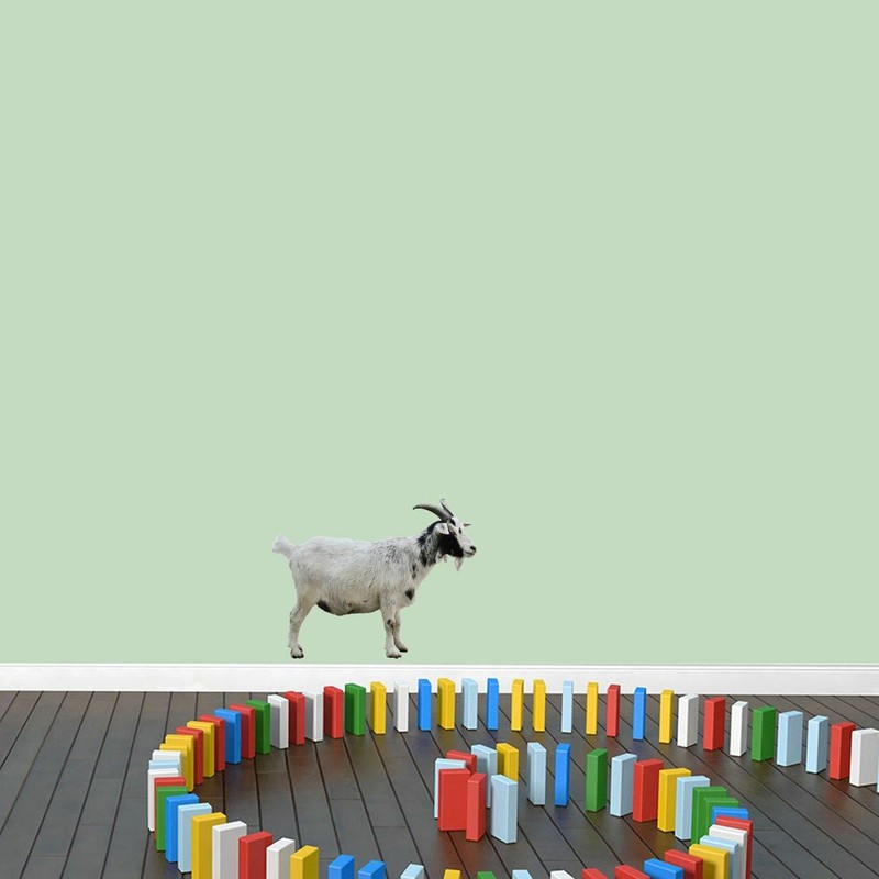 Real Life Goat Printed Wall Decal - Animals, Kids, Nursery, Playroom, Classroom gallery