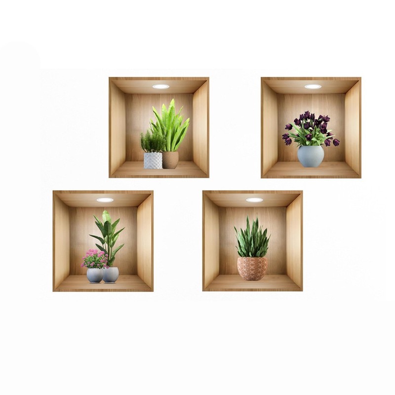 Decorative Stickers 3D Vinyl Art Easy Application Versatile Decoration