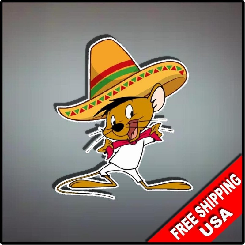 Speedy Gonzalez Vinyl Decal Sticker 4.5″ x 4″ Cartoon Nostalgic Looney Tunes