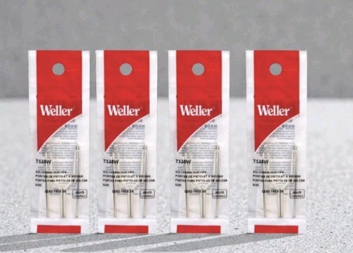 4 Packs Weller 7135W #7135 Replacement Soldering Gun Tips 8200