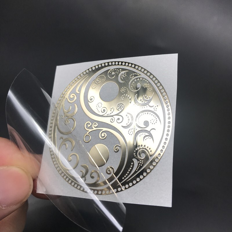Tai Chi Bagua Metal Sticker Gourd Luck Koi Decorative Back Sticker gallery