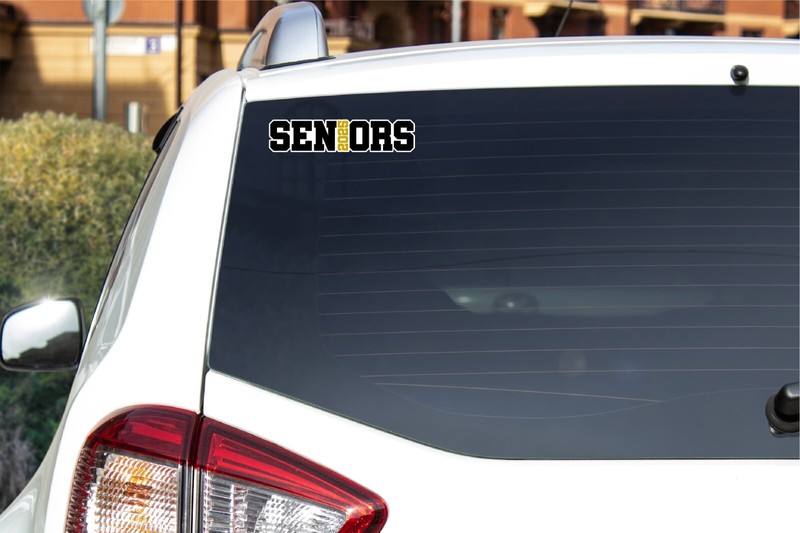 Senior 2025 Grad Decal Sticker Graduation Graduate Gift Cap School Student Class gallery